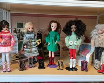 Lovely lace up boots to fit Sindy, Curvy Barbie, Polly Parker & Friends