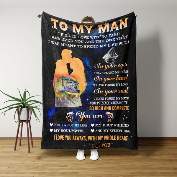 To My Boyfriend Blanket Etsy