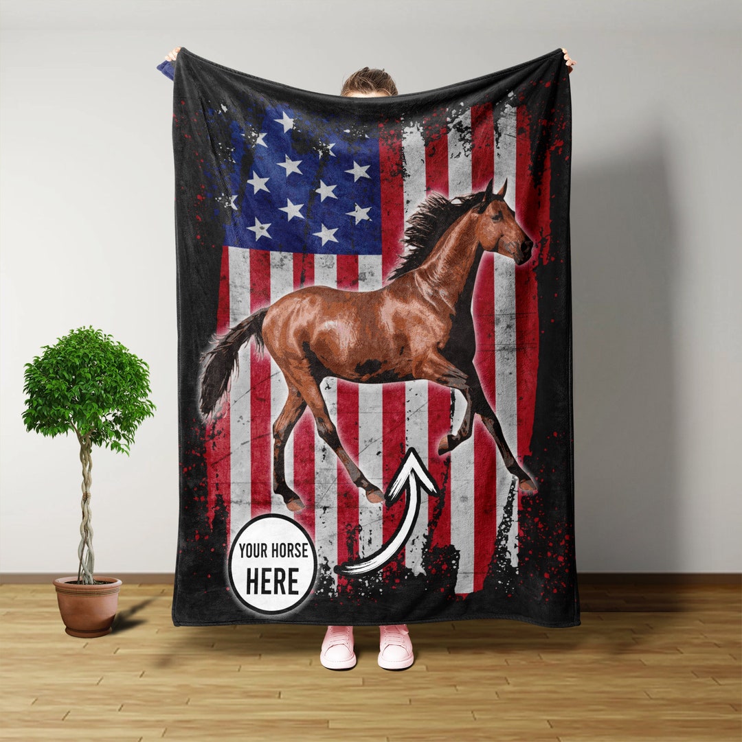 Horse Blanket, Custom Blanket, Throw Blanket, Horse Gifts, Gifts for