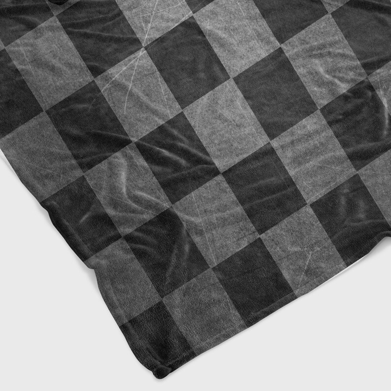 Custom Racing Checkered Flag Blanket, Personalized Sport Blanket