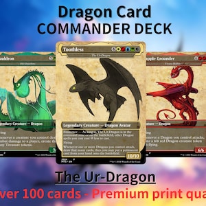 Alien Commander Deck • Alien Mtg Proxy Deck • Mtg Commander Deck • Custom MTG card • Magic The Gathering • Mtg Proxy Commander