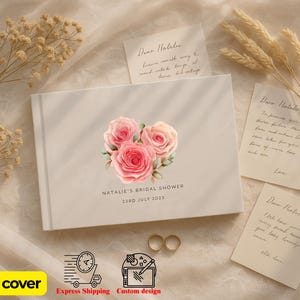 Libro de cartas personalizadas para la novia • Regalo de recuerdo de boda para la novia • Libro de recuerdos de la despedida de soltera • Álbum de recuerdos de la despedida de soltera • Cuaderno de novia
