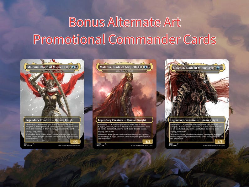 Elden Ring Commander Deck • Elden Ring Mtg Proxy Deck • Mtg Commander Deck • Custom MTG card • Sidar Jabari of Zhalfir • Mtg Proxy Commander image 4