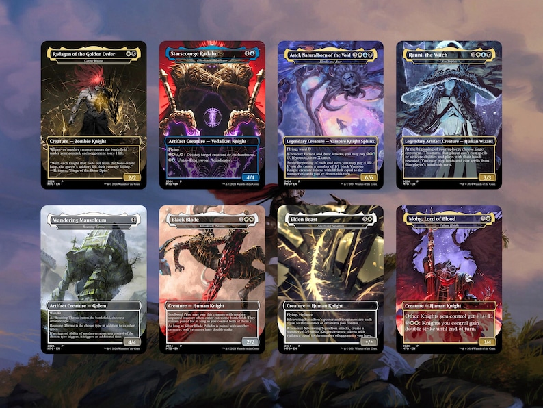 Elden Ring Commander Deck • Elden Ring Mtg Proxy Deck • Mtg Commander Deck • Custom MTG card • Sidar Jabari of Zhalfir • Mtg Proxy Commander image 5