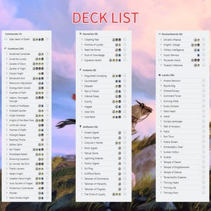 Elden Ring Commander Deck • Elden Ring Mtg Proxy Deck • Mtg Commander Deck • Custom MTG card • Sidar Jabari of Zhalfir • Mtg Proxy Commander image 7