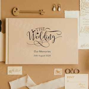 Libro de visitas de despedida de soltera personalizado • Álbum de recortes de cartas personalizadas para la novia • Álbum de despedida de soltera para regalar • Regalo de boda, tapa dura de lino