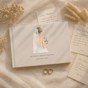 Álbum de fotos de tapa dura de boda personalizado • Libro de cartas a la novia • Álbum de recuerdos de despedida de soltera • Regalo para la futura novia • Álbum de recuerdos de despedida de soltera