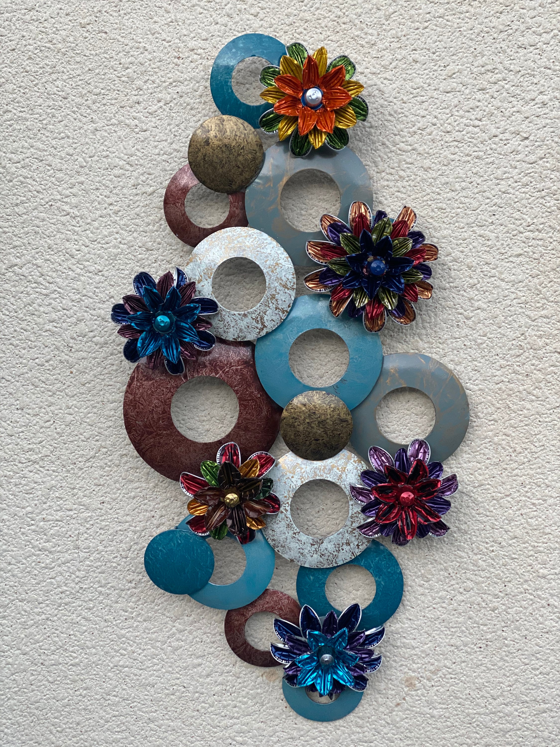 Tableau Contemporain Fleurs de Lorus