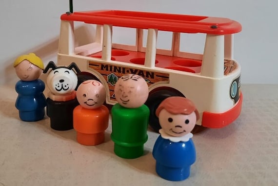 Minibus Minivan Autobus Fisher Price Vintage Etsy Mexico
