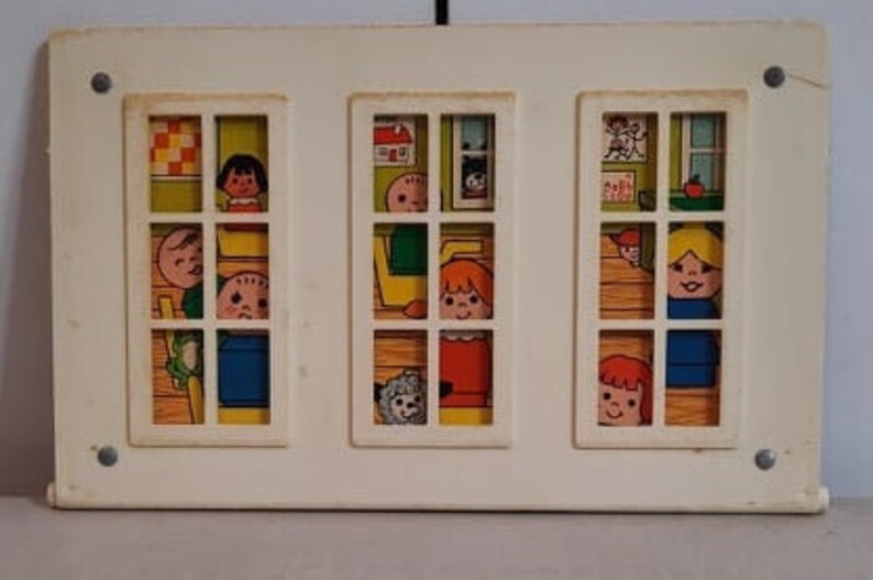 School side door 930 little people fisher price vintage image 3