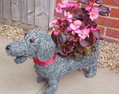 Lovely wicker brushwood dog planter