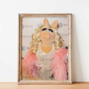 Póster de venta tamaño A4, tamaño A3+, póster de Miss Piggy, decoración de pared, arte de pared