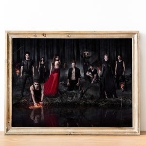 Poster di The Vampire Diaries, Quadro da parete di TVD, Decorazione da parete, Stampe artistiche da parete, Regalo per le feste
