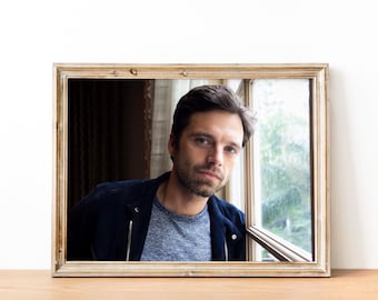 Sebastian Stan Poster, Wall Art Print, Celebrity Home Decor Gift
