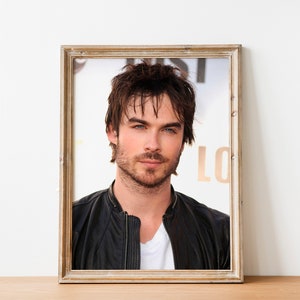 Ian Somerhalder Poster, Damon Salvatore Picture, Wall Decor, Wall Art, Holiday Gift