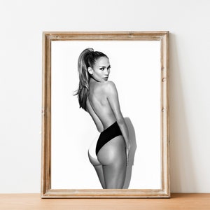SALE Plakat 4 * 6, Jennifer Plakat, J Lo monochromes Bild, schwarz weiss Wand Dekor, Wand Kunst, Weihnachtsgeschenk