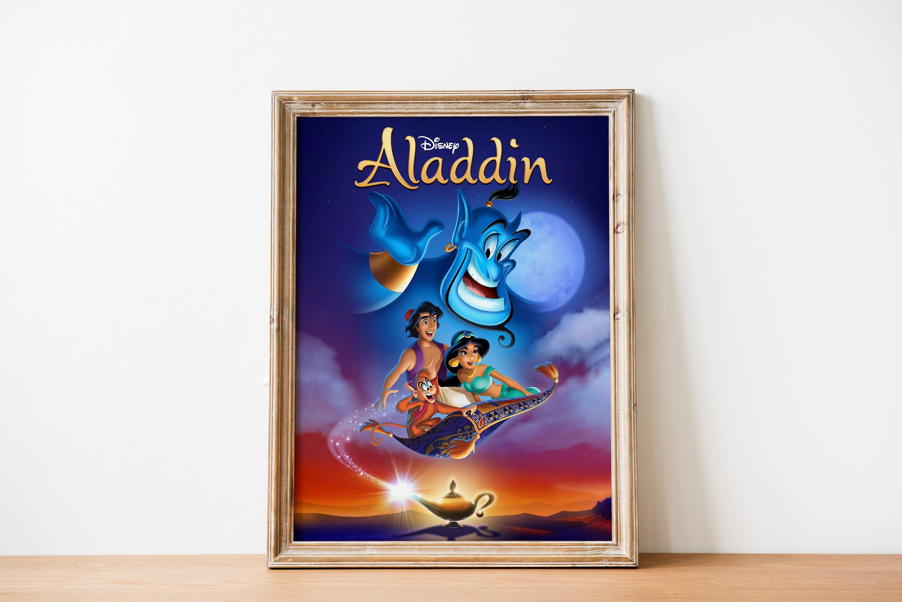 Aladdin poster Princess Jasmine wall decor Printable Poster Etsy
