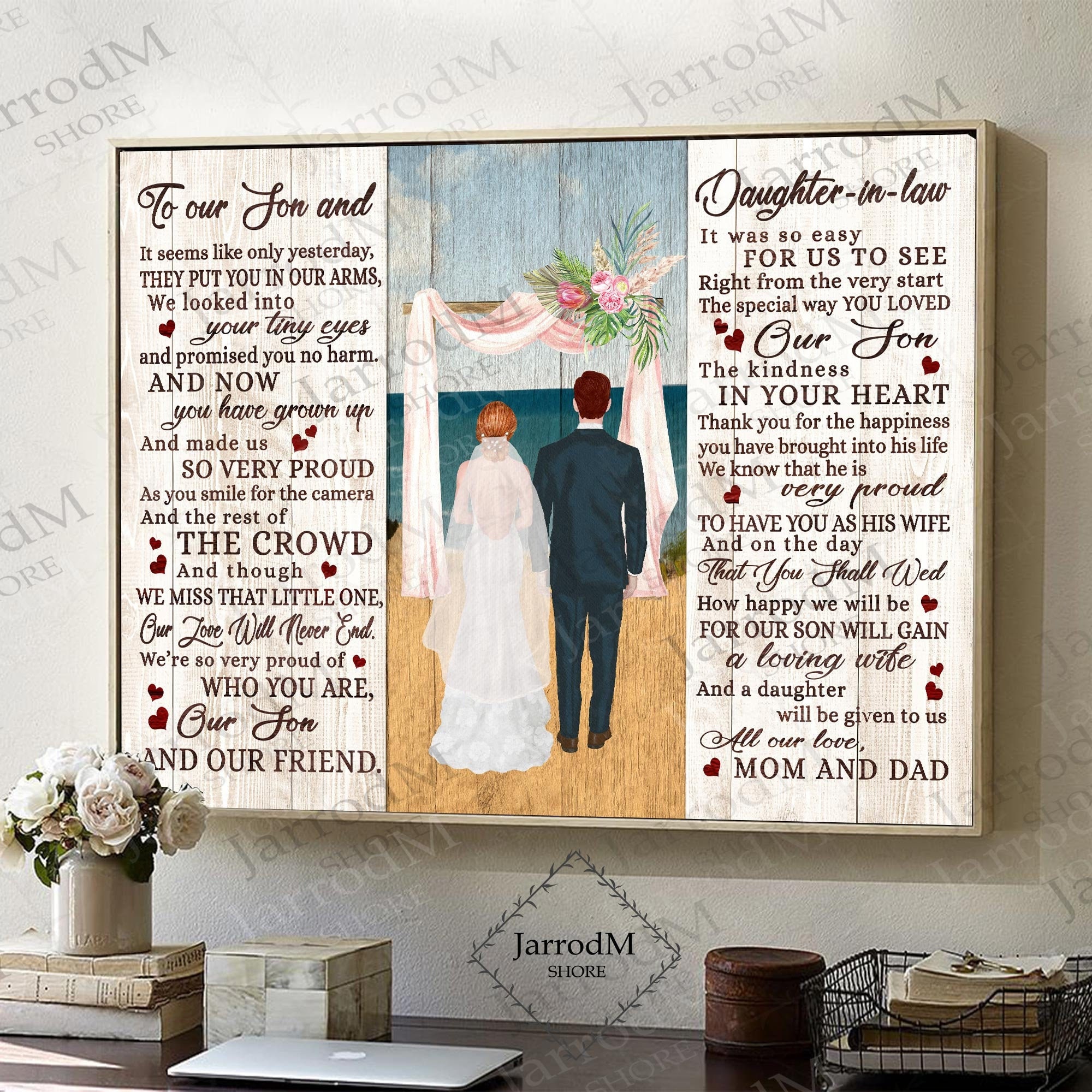 Wedding Gift For Son Daughterinlaw Personalized Wedding Etsy