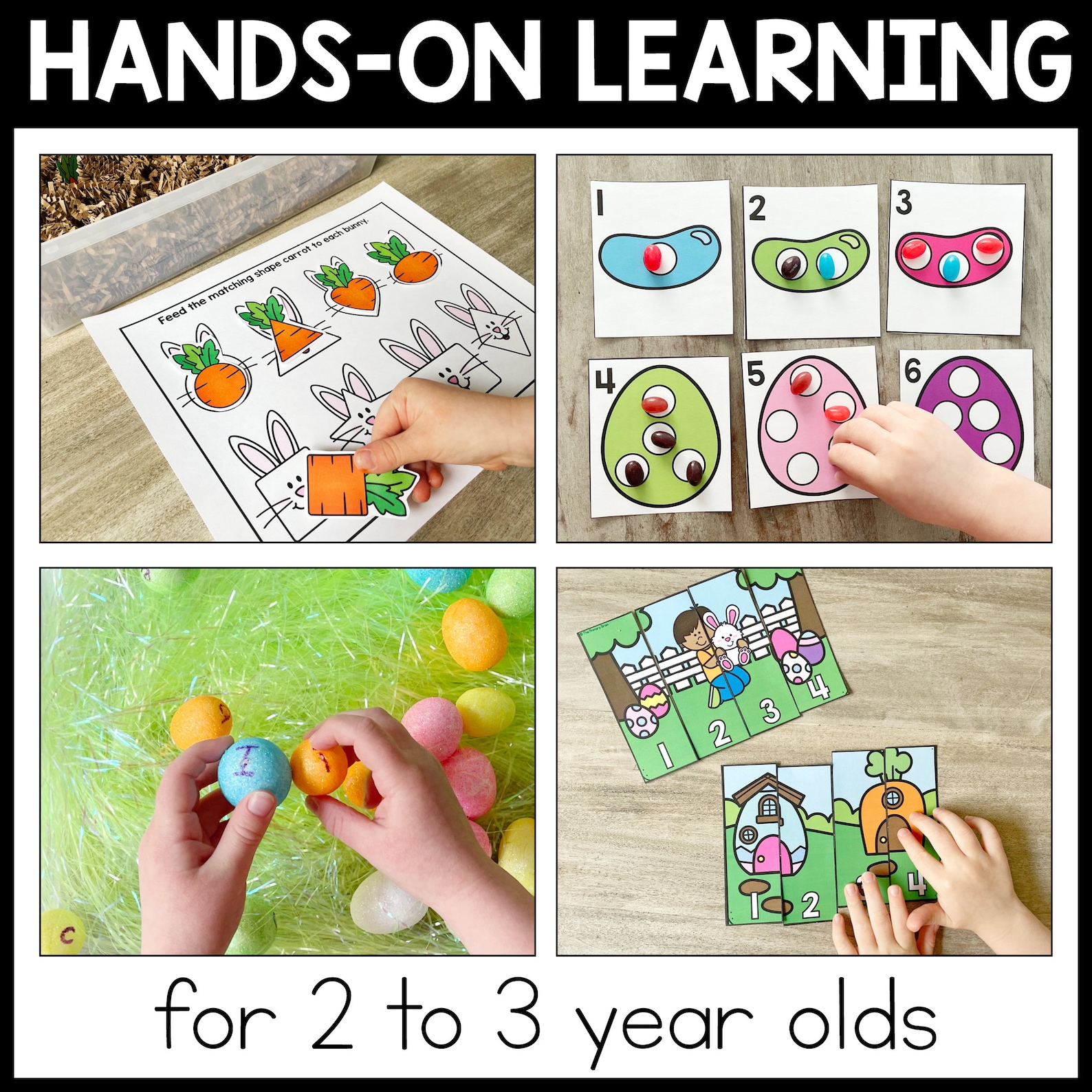 Easter Toddler Activities Spring Tot School Lesson Plans - Etsy