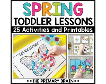 Spring Toddler Activities | Tot School Lesson Plans| Homeschool Preschool Curriculum | Toddler Morning Tubs, Sensory Bins, Fine Motor