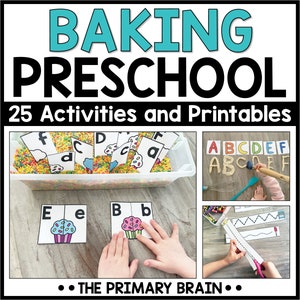 Attività prescolari a tema di cucina / Programma prescolare per l'istruzione parentale prescolare per la preparazione all'asilo / Materiale stampabile per bambini dai 3 ai 5 anni