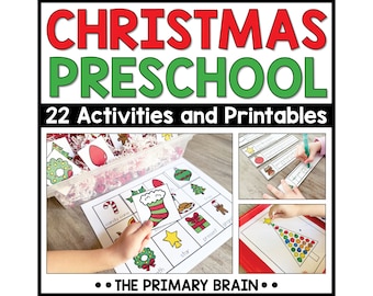 Christmas Preschool Activities: December Curriculum and Lesson Plans (Ages 3-5) (Digital Download)