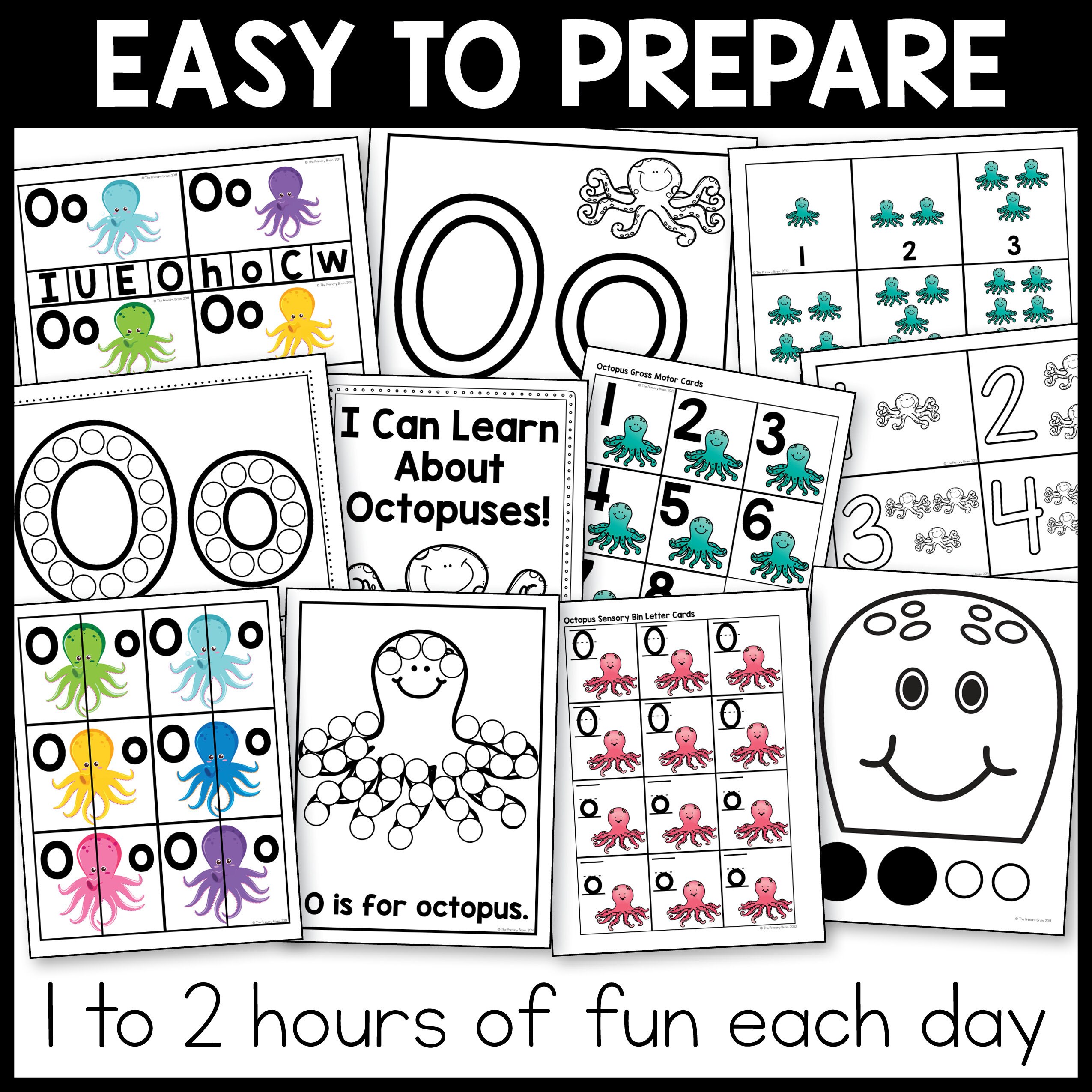 Octopus Lesson Octopus Toddler School Lesson Plans Homeschool Preschool Curriculum ...