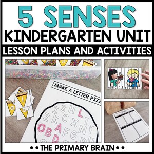 5 Senses Kindergarten Curriculum - A Week of Thematic Lesson Plans
