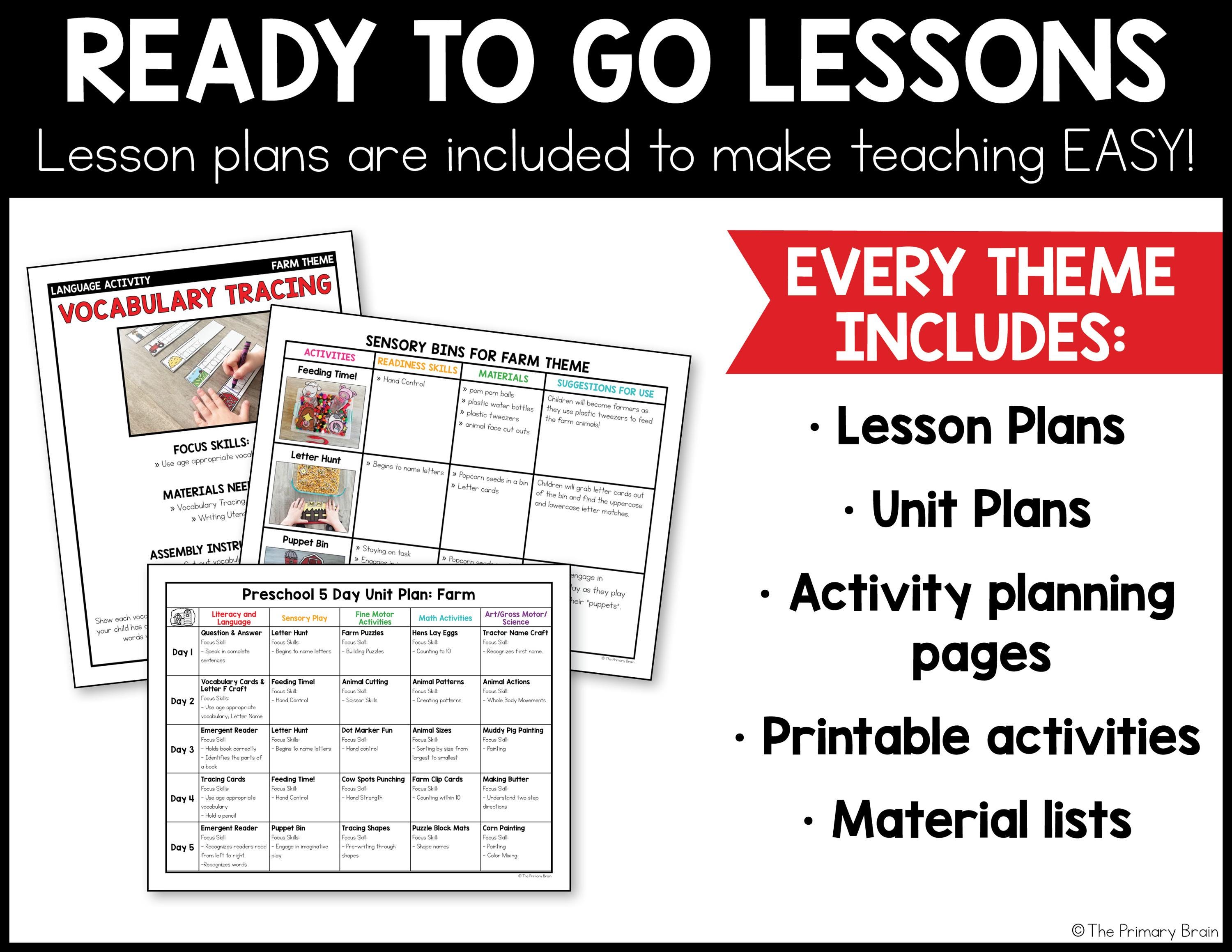 September Preschool Curriculum Lesson Plans and Activities for Kids ...