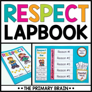 Respect Lapbook Activity, Social Emotional Learning Writing Craft