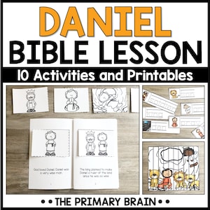 Daniel and the Lions Bible Lesson: Kids Activities & Printables (Digital Download)