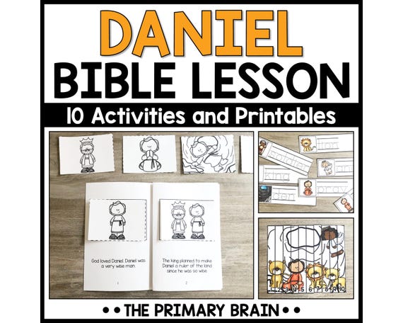 Daniel and the Lions Bible Lesson: Kids Activities & Printables (Digital Download)