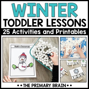 Winter Toddler Activities | Tot School Lesson Plans | Homeschool Preschool Curriculum | Homeschooling Printables