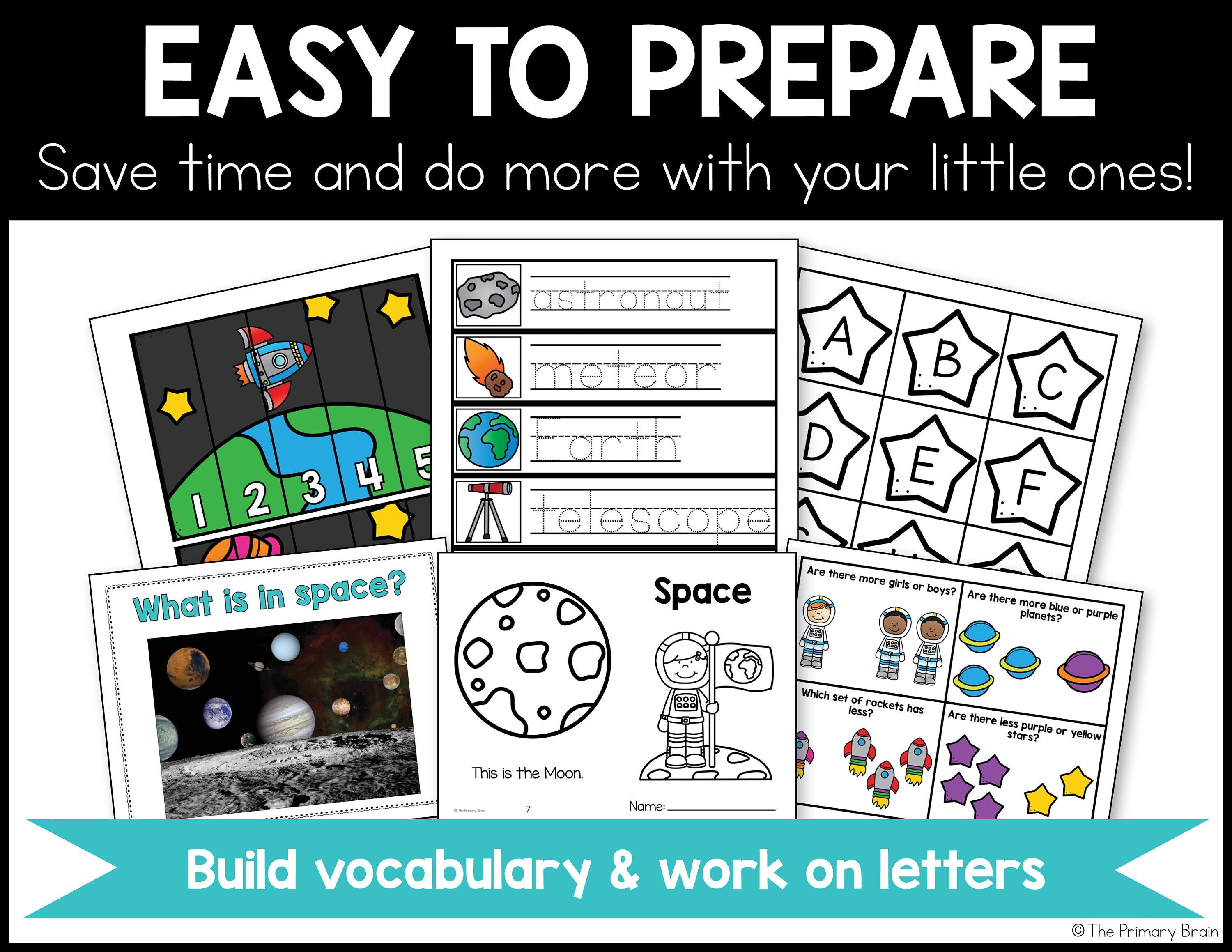 Space Preschool Curriculum and Lesson Plans: Galaxy Activities