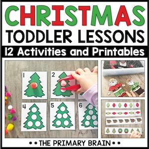 Weihnachtsaktivitäten für Kleinkinder: Hausschul-Lehrplan und Unterrichtspläne für die Vorschule (Digitaler Download)