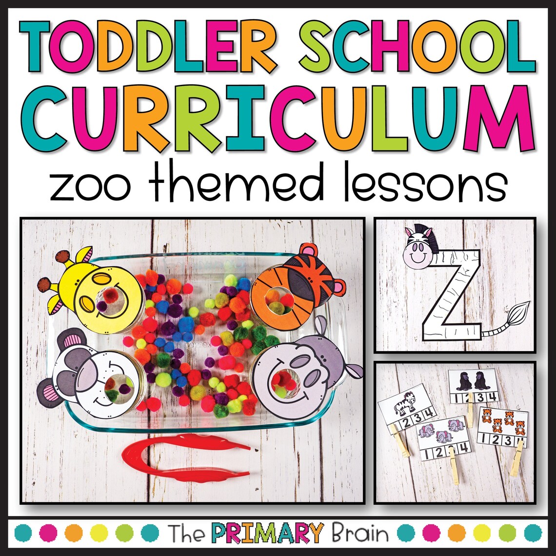 Toddler School Lesson Plans Zoo Themed Activities Etsy