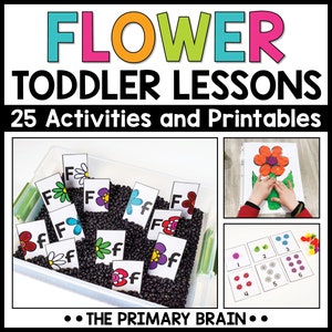 Atividades para crianças com flores | Planos de aula para a Spring Tot School | Currículo pré-escolar para educação domiciliar | Páginas para impressão da letra F