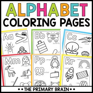 Páginas para colorir do alfabeto | ABC Sons iniciais Folhas de exercícios de prática de letras
