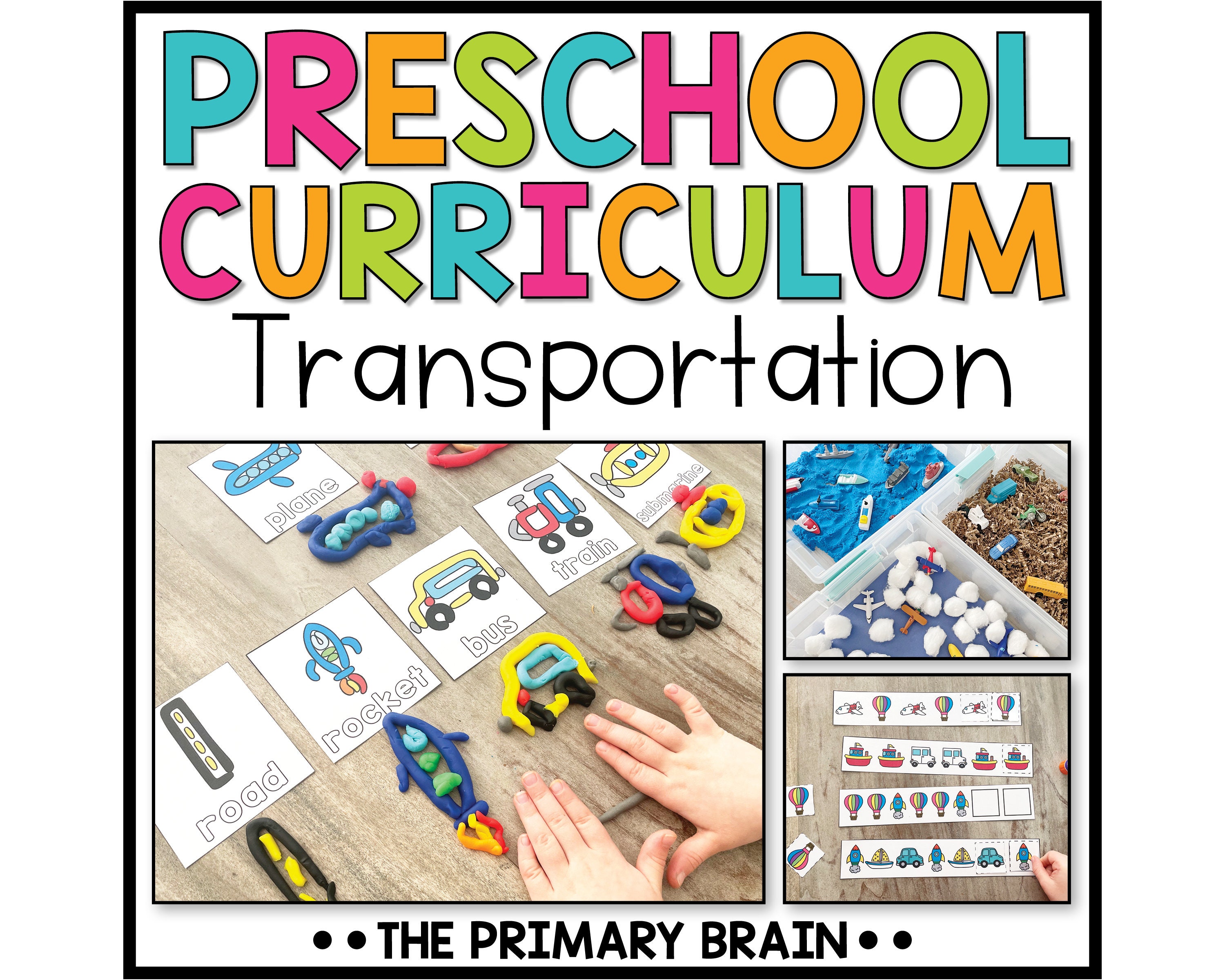 Transportation Preschool Activities Prek Homeschool Etsy