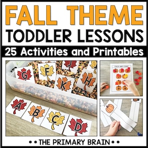 Fall Toddler Activities | Tot School Lesson Plans | Homeschool Preschool Curriculum | Toddler Morning Tubs, Sensory Bins, Fine Motor