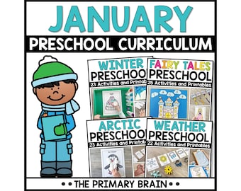 January Preschool Curriculum Lesson Plans and Winter Activities for Kids Ages 3 to 5