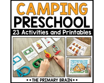 Camping Preschool Activities: Kindergarten Readiness Printables (Ages 3-5)