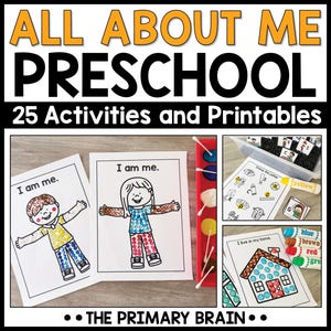 All About Me Preschool Activities: Homeschool Curriculum Printables (Ages 3-5)