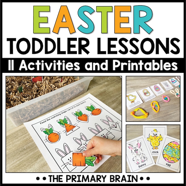 Easter Toddler Activities | Spring Tot School Lesson Plans | Homeschool Preschool Curriculum | Printable March and April Unit Study