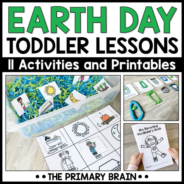 Earth Day Toddler Activities | Tot School Science Lesson Plans | Homeschool Preschool Curriculum | Printable Unit Study for Kids