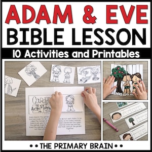 Adam and Eve Bible Lesson: Sunday School Activities (Digital Download)