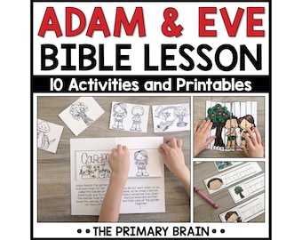 Adam and Eve Bible Lesson: Sunday School Activities (Digital Download)