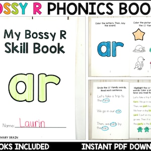 Bossy R Printable Books | R-Controlled Vowel Stories for Teaching Reading and Fluency | Kindergarten and First Grade Beginning Readers