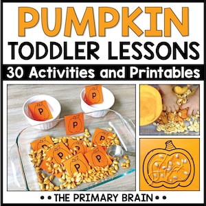 Actividades de calabaza para niños pequeños / Planes de lecciones escolares para niños pequeños / Plan de estudios preescolar de educación en el hogar / Imprimibles de la letra P para niños
