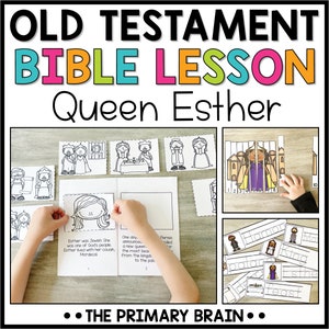 Queen Esther Bible Story Lesson: Sunday School and Homeschool Kids Activities (Digital Download)